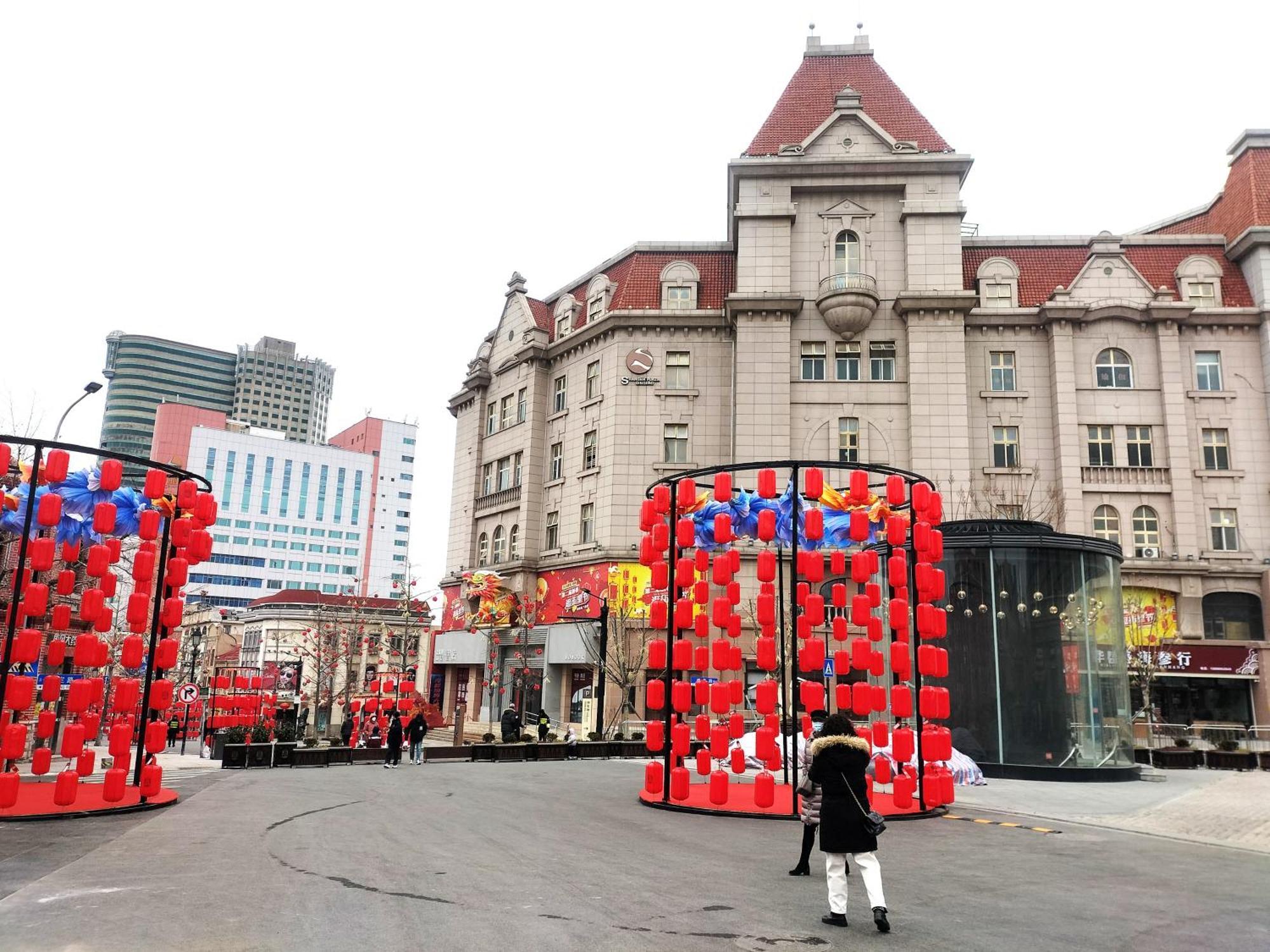 Hua Qi Kaiserdom Hotel Zhongshan Road St Michael'S Cathedral And Zhanqiao Pier ชิงเต่า ภายนอก รูปภาพ